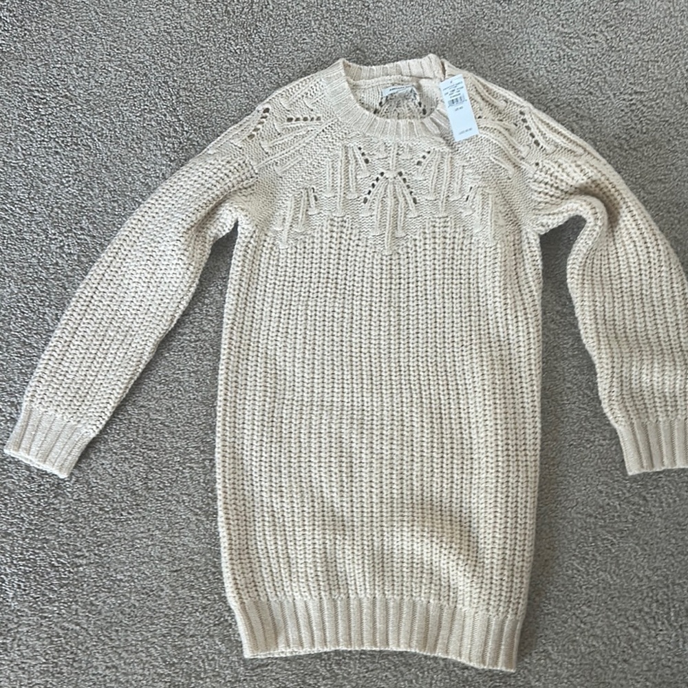 Women's Cream Sweater dress